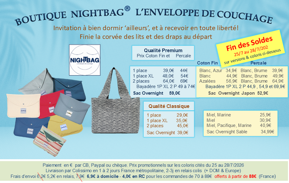 Boutique Nightbag Soldes 4 j été 2026