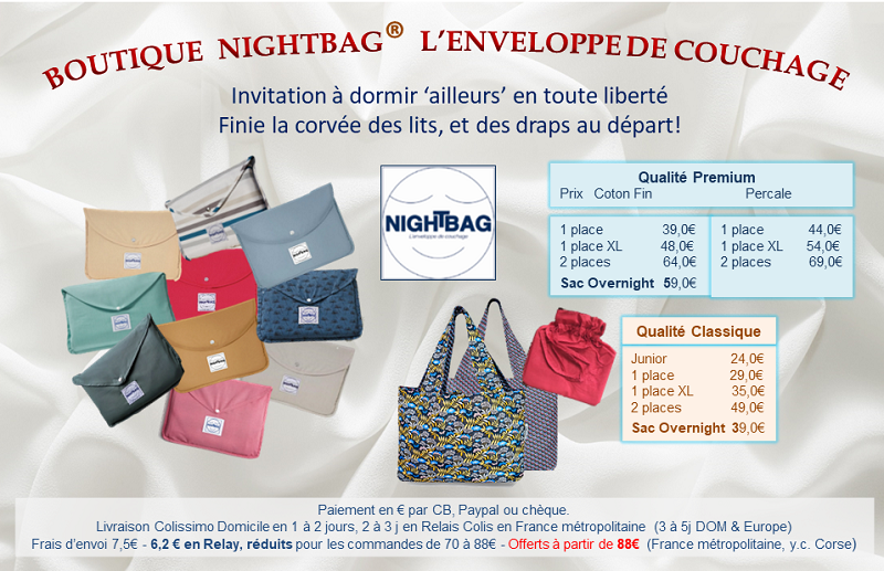 boutique Nightbag Avril Mai 2024